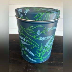 Floral Lavendar Storage Tin